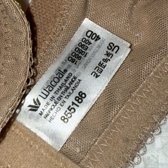 Wacoal Retro Chic 40D Full Coverage Chantilly Lace in Toast unlined underwire - Picture 15 of 15